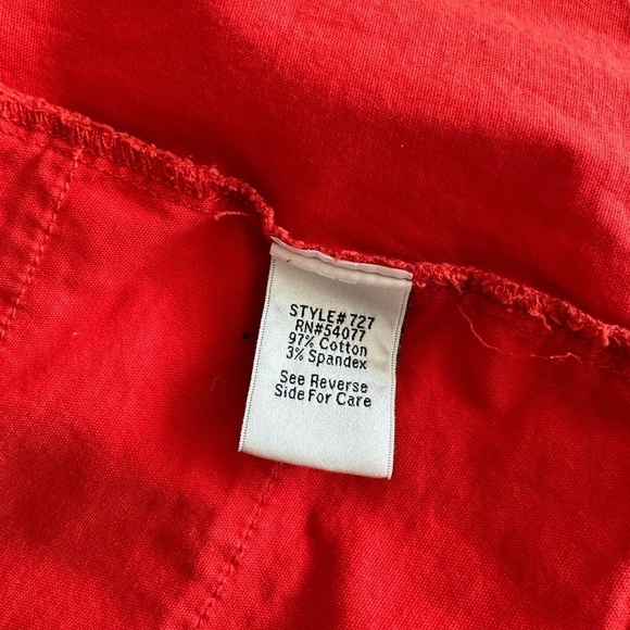 Cabi Taylor Button Down Ruffle Vintage Lobster Orange Red 727 Jacket Size Small - Picture 8 of 9